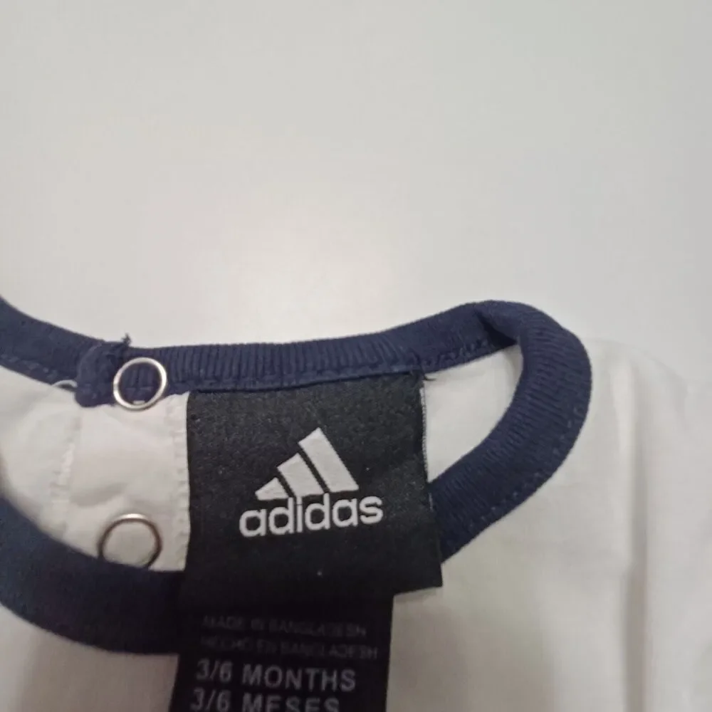 New York Yankees Adidas Shirt Girls 3 6 Months Blue‎ Scoop Neck Cap Sleeves Logo